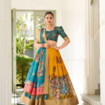 Fabric Printed Half Saree